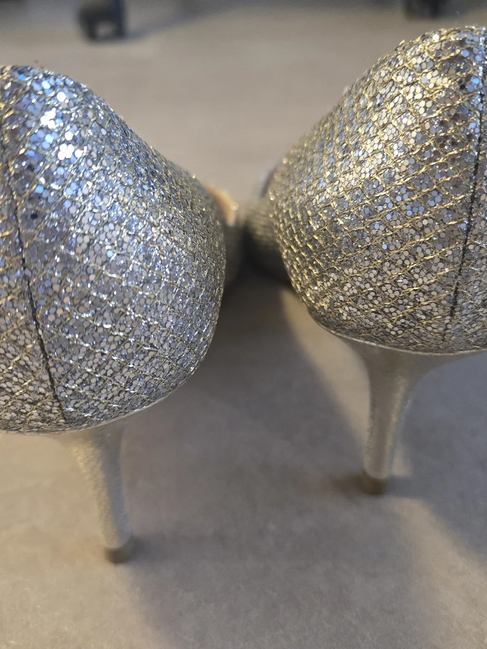 Jimmy Choo Champagne Isabelle Peep-Toe Pumps - Picture 4 of 8
